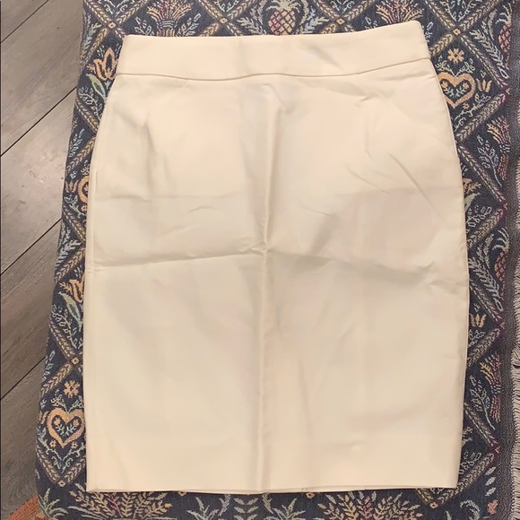 J. Crew Factory Ivory Pencil Skirt - Picture 2 of 7